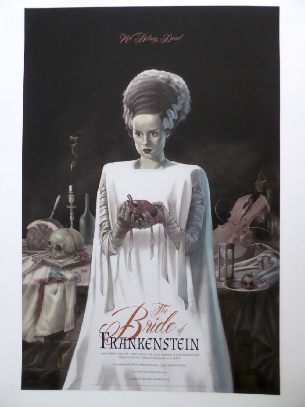 NEW LE #277/325 BRIDE OF FRANKENSTEIN JONATHAN BURTON MONDO ART PRINT POSTER - Picture 2 of 9
